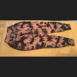 Tie Dye Joggers with a fold over waistband
